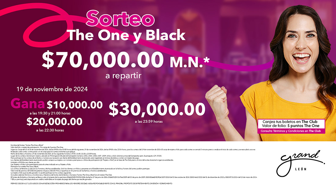 Sorteo The One y Black